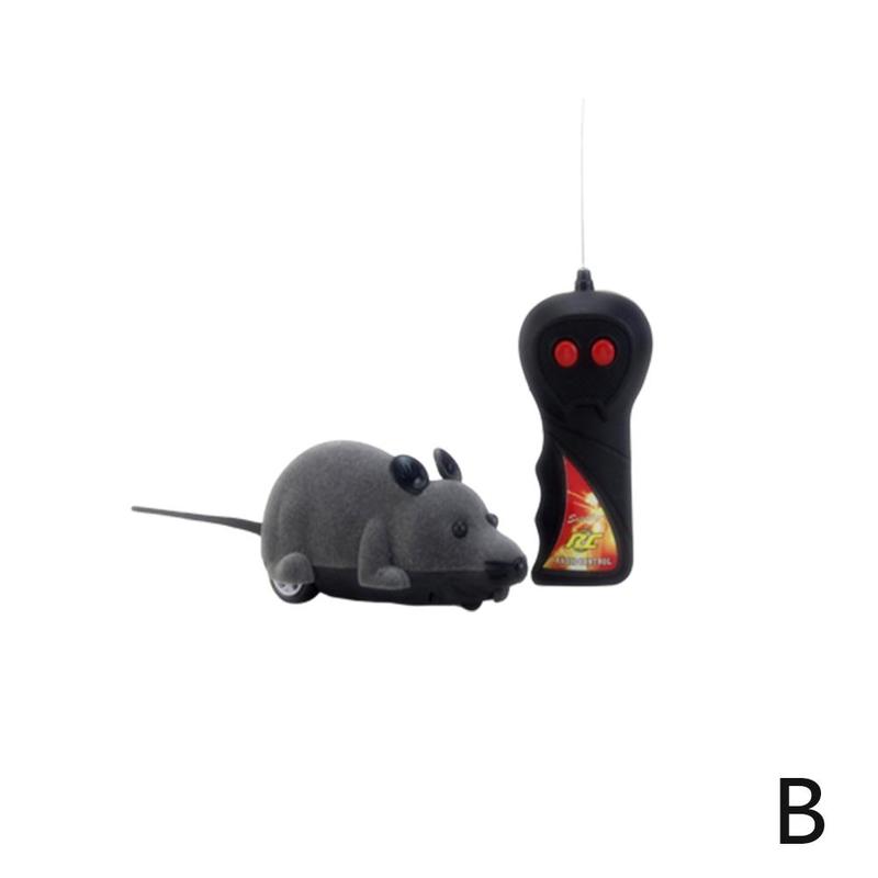 Popular export pet toy, cat teaser, remote control, simulated animal, flocked mouse, prank toy. - Image 1